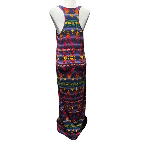 Denim & Supply Ralph Lauren Aztec Maxi Tank Dress Size M Boho Southwestern - Picture 3 of 6